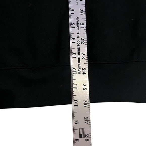 Black Crewneck Sweatshirt With "New Orleans" Print & Beige Arm Stripes small - Picture 5 of 6